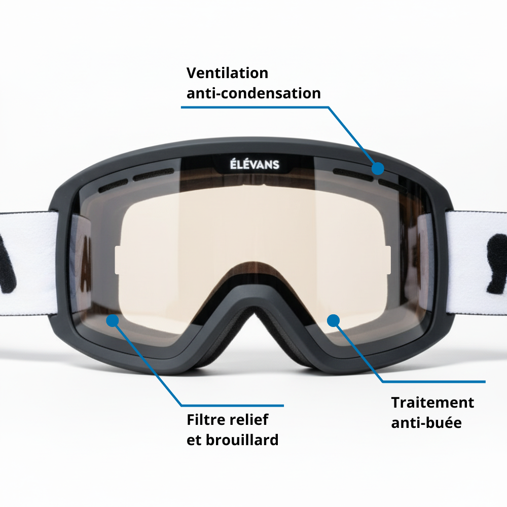 Masque de ski｜Compatible lunettes de vue